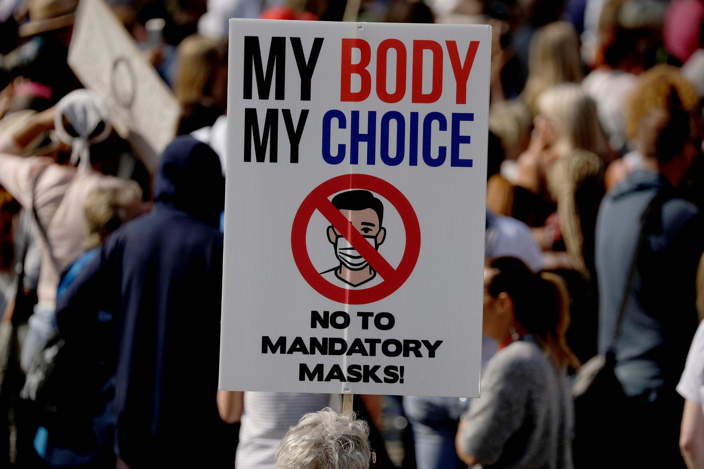 Anti-vaccine and lockdown protesters